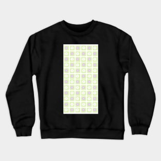 Vintage Aesthetic Minimalist Sage Green and Purple Flower Grid Design Phone Case Crewneck Sweatshirt